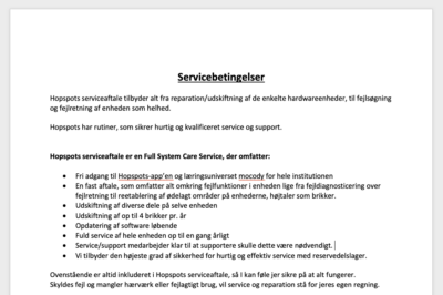 Servicebetingelser